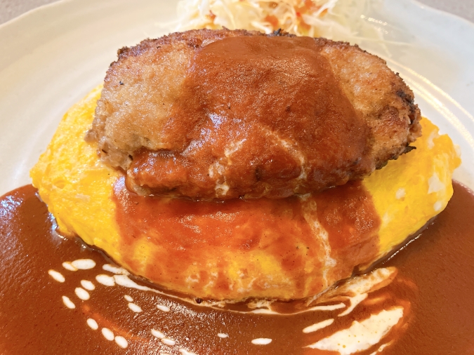 レストラン花苑　オムライスハンバーグ