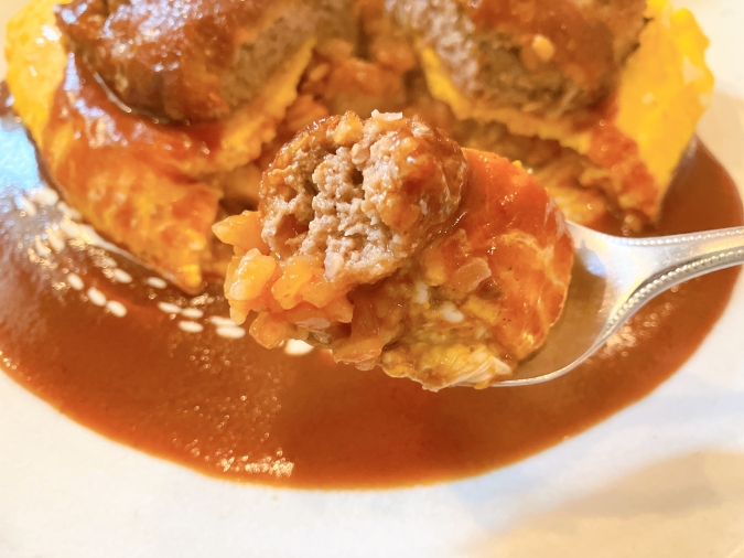 レストラン花苑　オムライスハンバーグ