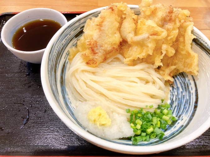 おに吉　とり天ぶっかけ