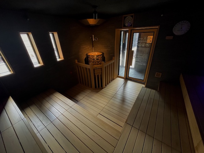 ふくの湯春日店 露天サウナ 内観