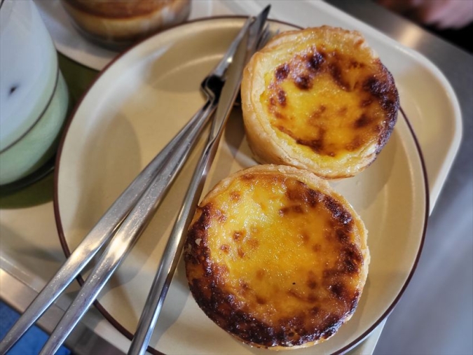 DeepCoffeeStreetの代表メニューエッグタルト