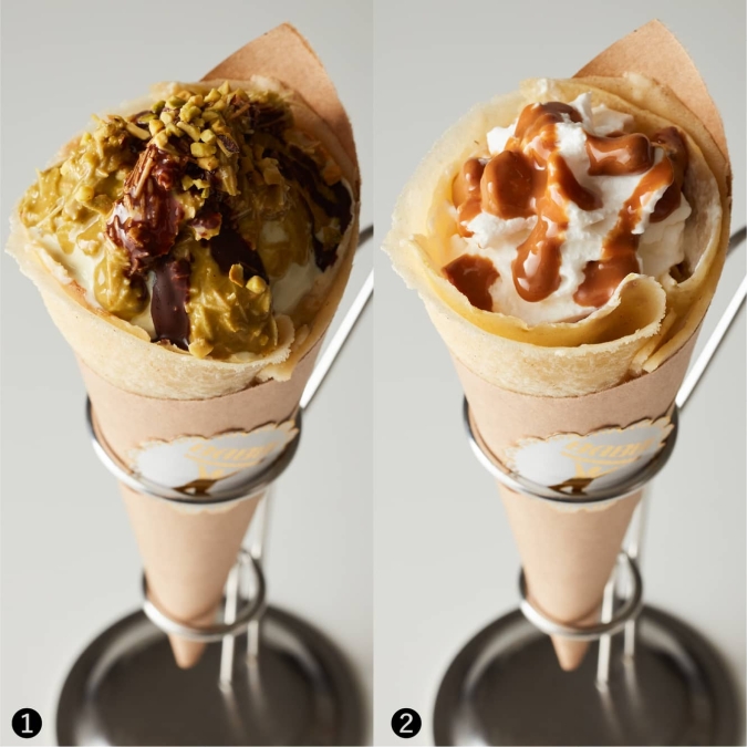 Italian Exhibition Iwataya Main Store 2025 "Babi Gelateria Kyoto" Crepes