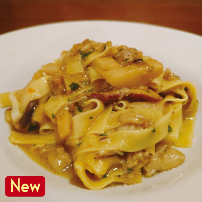 Italy Exhibition Iwataya Main Store 2025 "Trattoria Buca Massimo" Tagliatelle with homemade salsiccia and porcini sauce