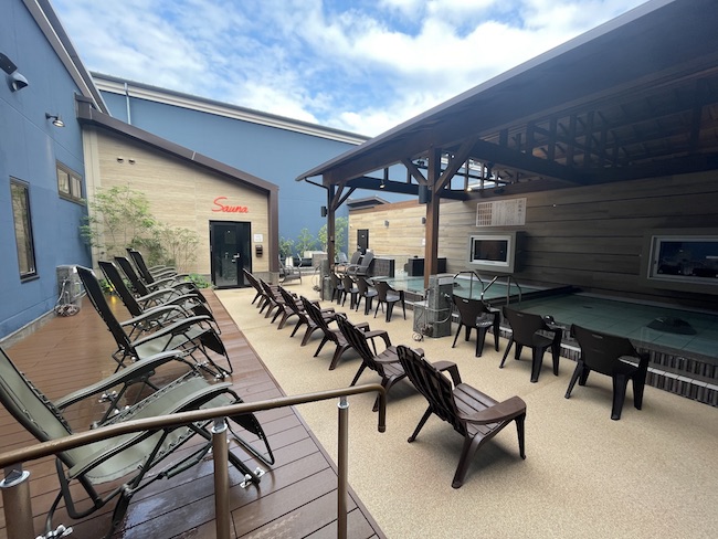 ふくの湯春日店 露天サウナ 外観