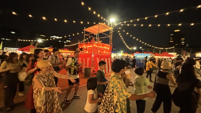 후쿠오카성 야시장 봉오도리