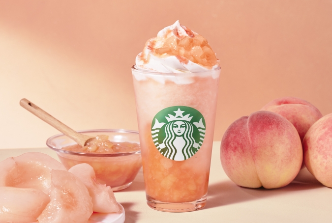 スターバックス　Moreヘブンリーピーチフラペチーノ