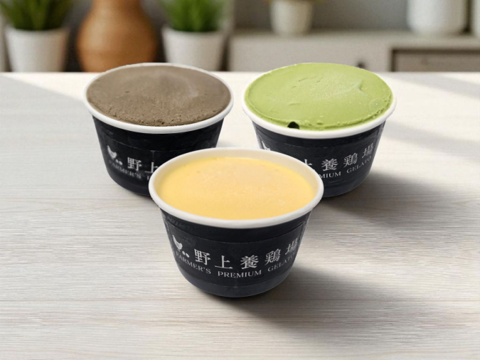 大丸福岡天神店　全国うまいもの大会　たまご屋さんの濃厚たまごジェラート