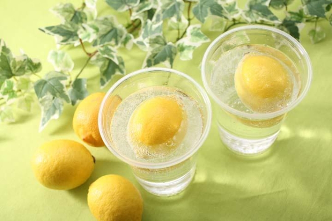 大丸福岡天神店　全国うまいもの大会　丸ごとレモンスカッシュ