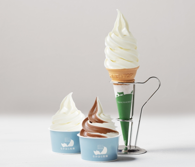 大丸福岡天神店　全国うまいもの大会　なかほら牧場ソフトクリーム