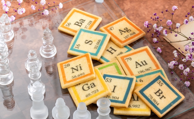 ヒルトン福岡シーホーク「K-PREP Sweet Academy～秋のスイーツアカデミー～」元素記号のフラッシュカード