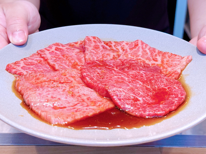 焼肉てつや・てつやコース3種盛り／福岡市中央区警固