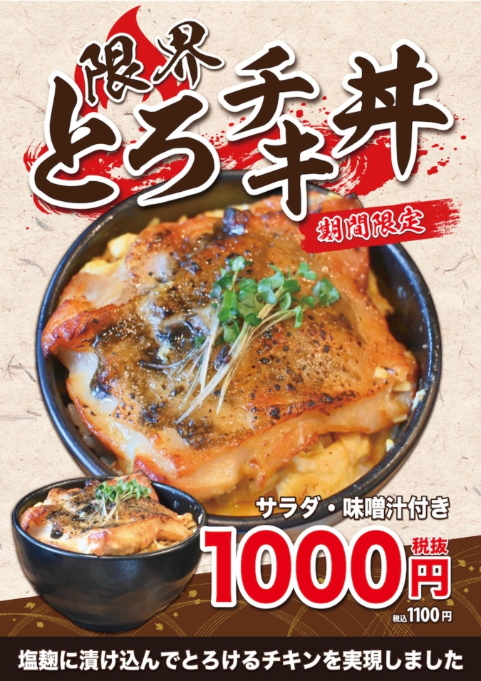 なご美処 とろチキ丼