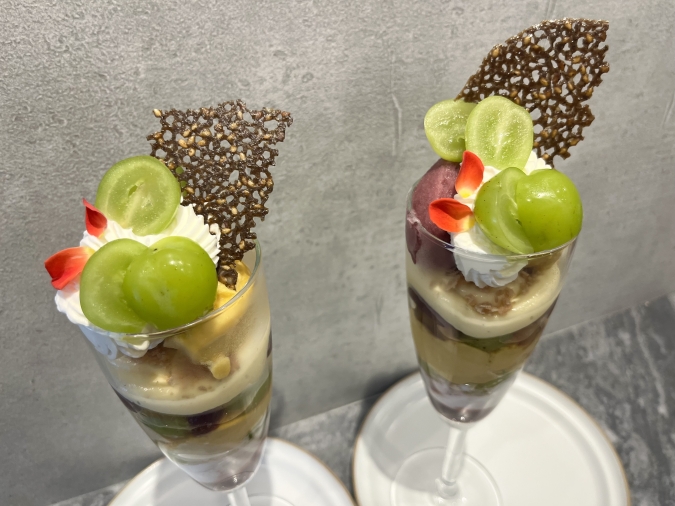 amber（アンバー）葡萄とかぼちゃのパフェ