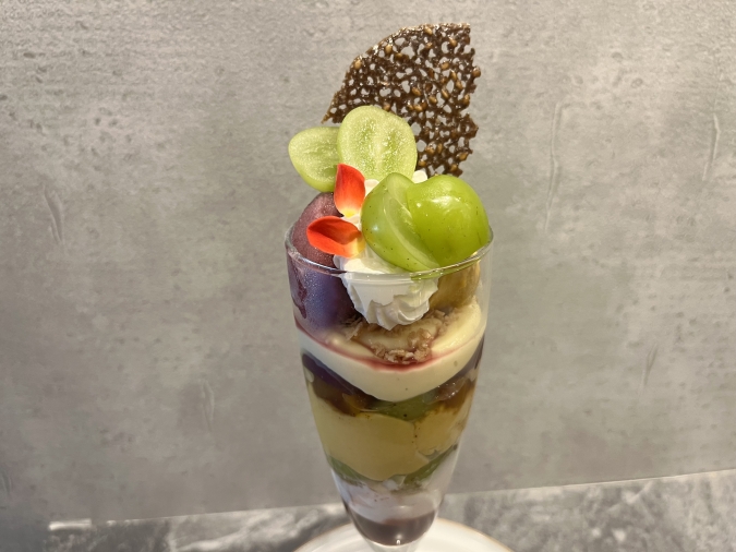 amber（アンバー）葡萄とかぼちゃのパフェ