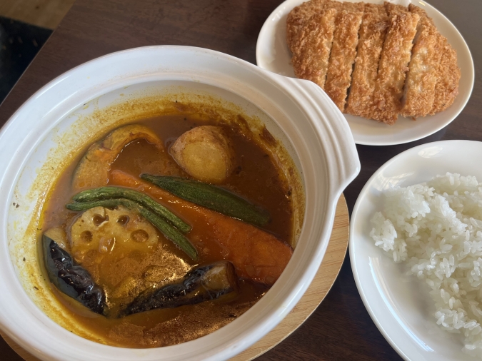ジャングルスープカレー ロースカツスープカレー