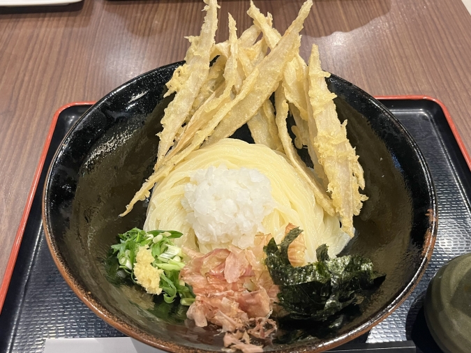 萬田うどん 薬院本店 ごぼう天おろし