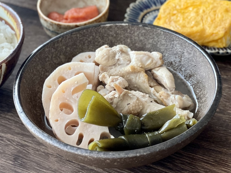 レンコンの塩煮