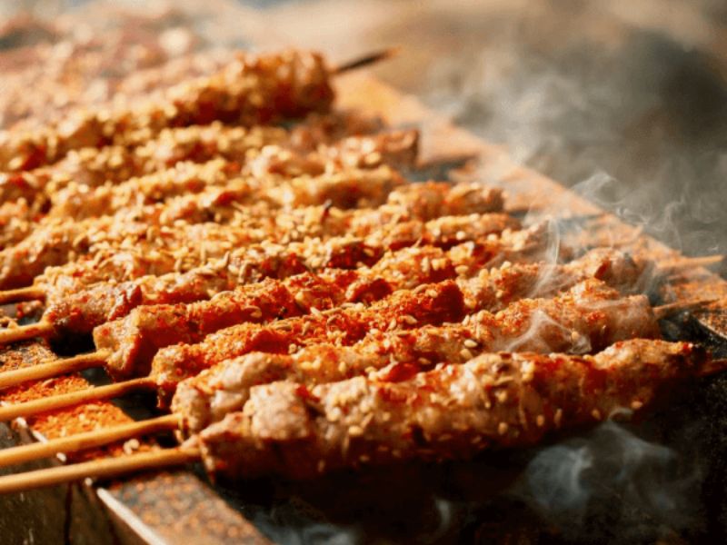 MEAT&WINE FUKUOKA　ラムの串焼き