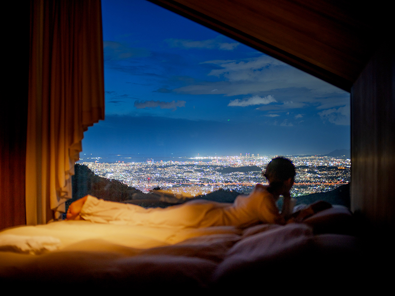 Snow Peak YAKEI SUITE コテージ 寝室