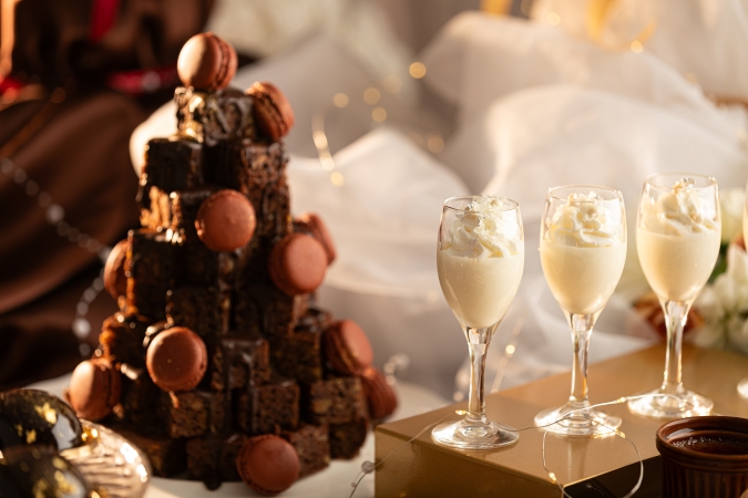 ANAクラウンプラザホテル福岡『贅沢なチョコレートスイーツビュッフェ～DREAM WEDDING～』「パンナコッタ・アムールブラン」