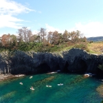 唐津「七ツ釜」と「SUP」