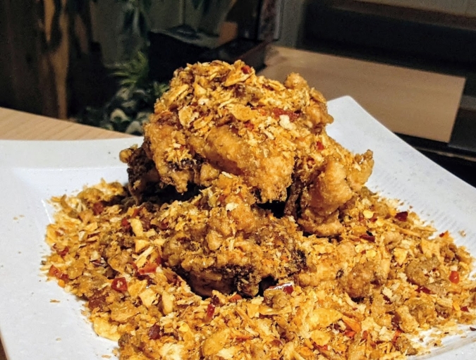 中華料理星が樹毛沢東チキン①