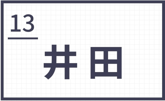 難読地名　福岡　筑後　井田