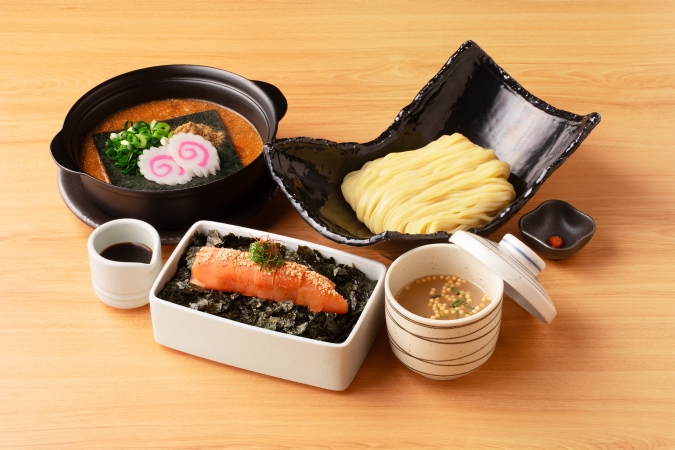 元祖博多めんたい重 西中洲店:飯麺吸セット