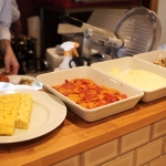 トラットリアダイエ デリが並ぶ様子