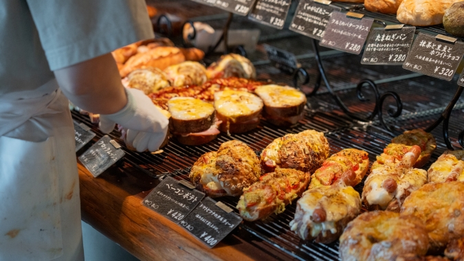 MOROPAIN パン陳列