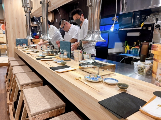 博多のうお焼き 喜水丸 今泉店　カウンター席