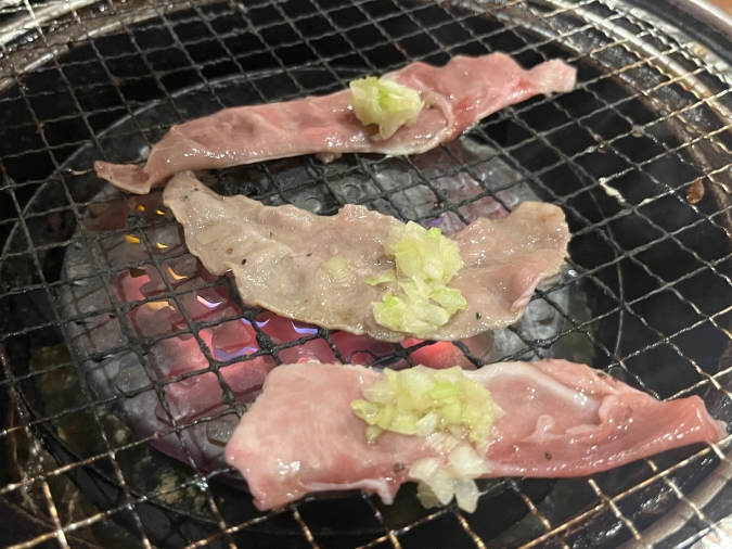 カルビ市場天神店 ネギ塩豚タン