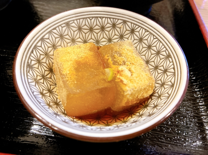 馬関そば　わらび餅