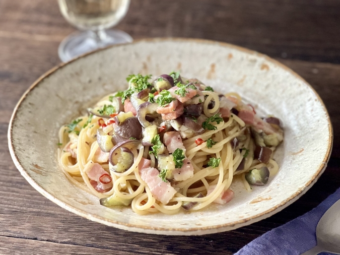 なすのペペロンチーノ