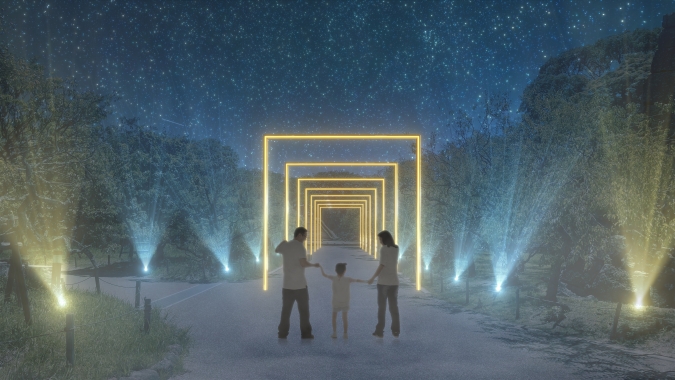 Fukuoka Lights Festival 2025 ~光の城郭まつり~　表御門