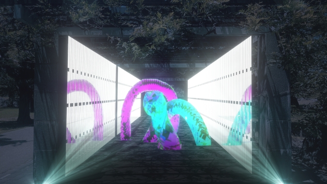 藤棚　Fukuoka Lights Festival 2025 ~光の城郭まつり~