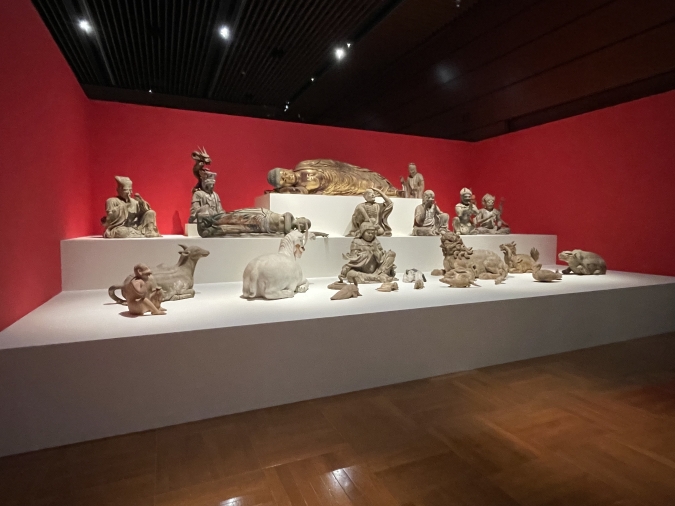 法然と極楽浄土 仏涅槃群像