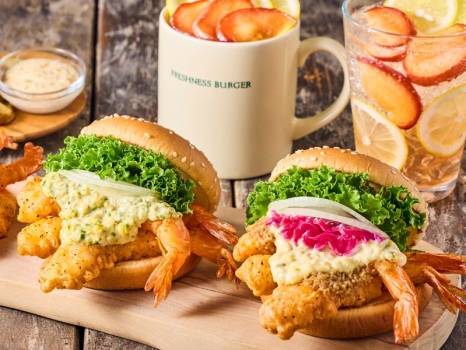 フレッシュネスバーガー　神の海老バーガー　新作