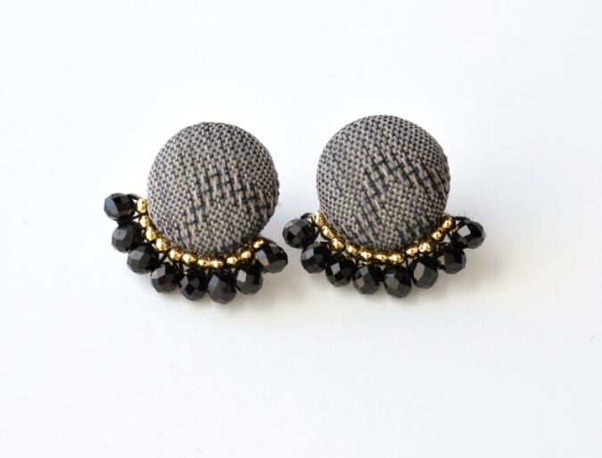 大丸福岡天神店「ふくおか伝統工芸 びびび！展」Ori-マカロン イヤリング・ピアス