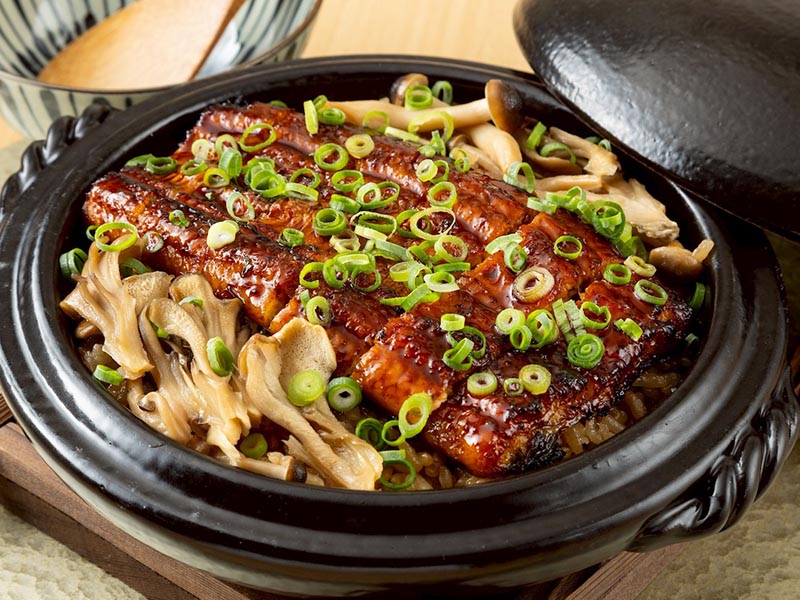 京から鰻 赤坂店「きのこと鰻の土鍋ごはん」／福岡市