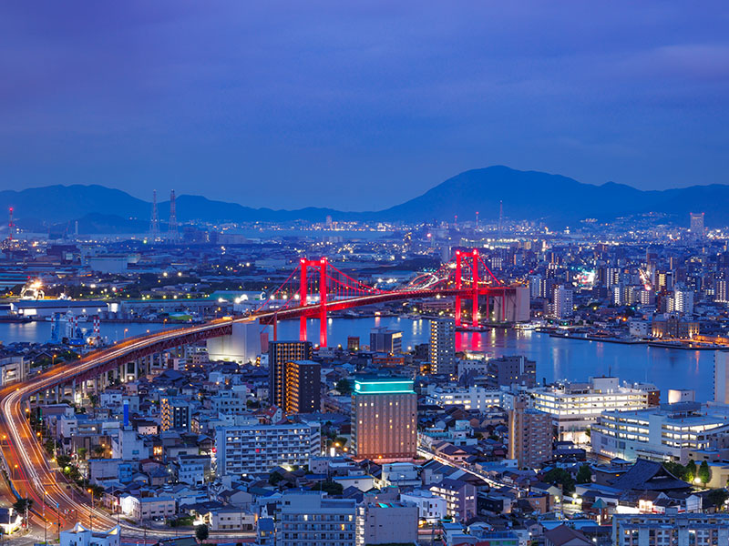 北九州　夜景　小倉　難読地名