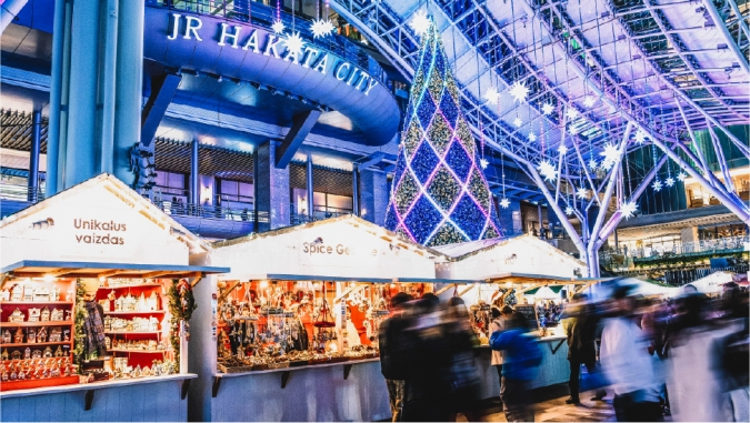 クリスマスアドベント　柴田産業 presents　CHRISTMAS MARKET in 光の街・博多　過去の様子