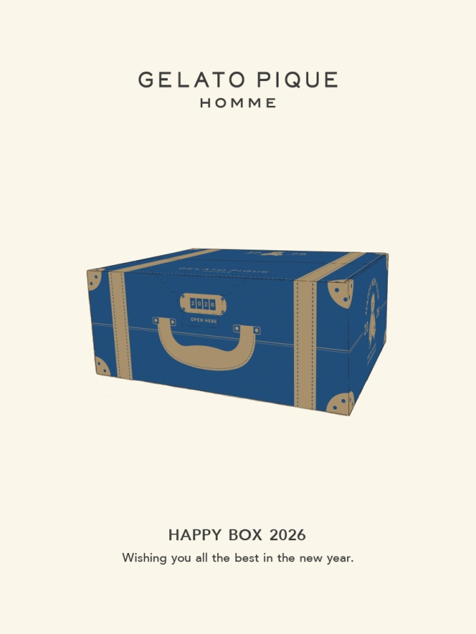 gelato pique(ジェラート ピケ)福袋「HAPPY BOX 2026」【MEN'S SIZE】オンラインストア限定 GELATO PIQUE HOMME HAPPY BOX 2026