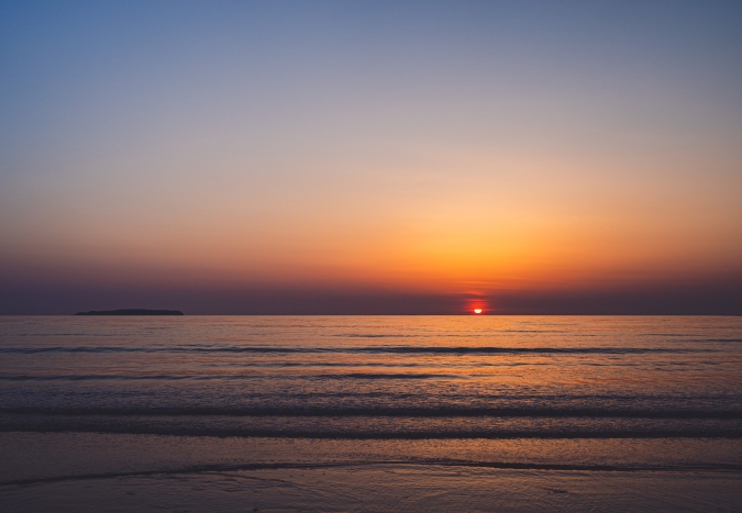 オ魚ソウル　福津　海　夕方