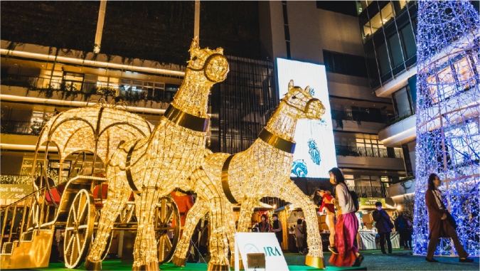 クリスマスアドベント　クリスマスゲートパーク in 福岡大名ガーデンシティ　過去の様子