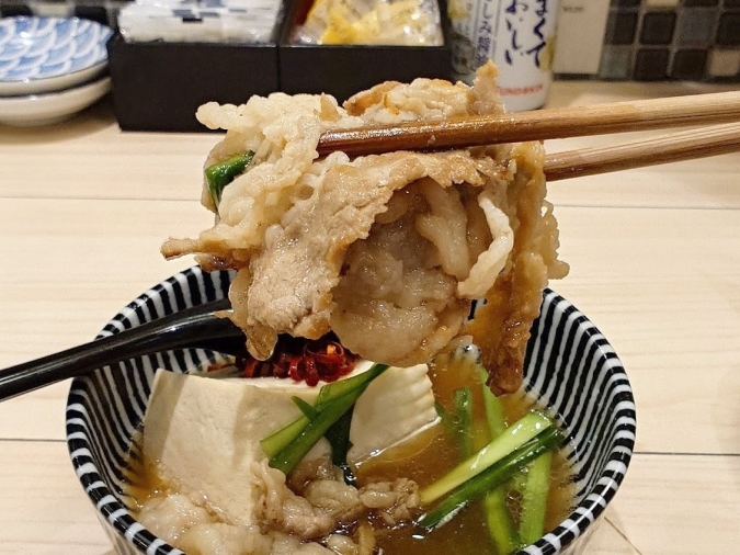 炉端とおでん呼炉凪来 天神店 料理ヒノマル肉豆腐➁