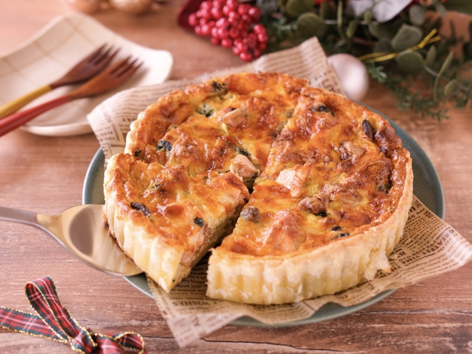 RINATYさんレシピ　サーモンとほうれん草のポタージュキッシュ