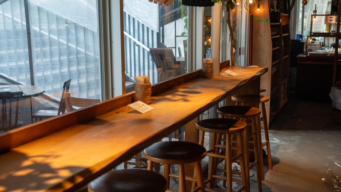 パンストック天神店 カウンター席