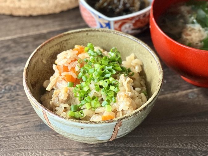 ポン酢炊き込みご飯