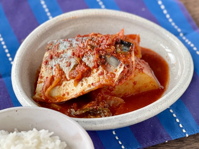 鯖と大根の韓国風煮込み